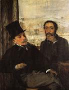 Edgar Degas Degas and Evariste de Valernes(1816-1896) oil on canvas